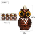 4-Pack Electroplated Owl Christmas Tree Ornaments | DIY Crafts Christmas Ornaments Axl Coffee
