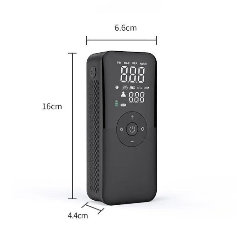 Cordless Digital Tyre Inflator – Portable Air Pump for Car & Bike Cordless Tyre Inflator Axl