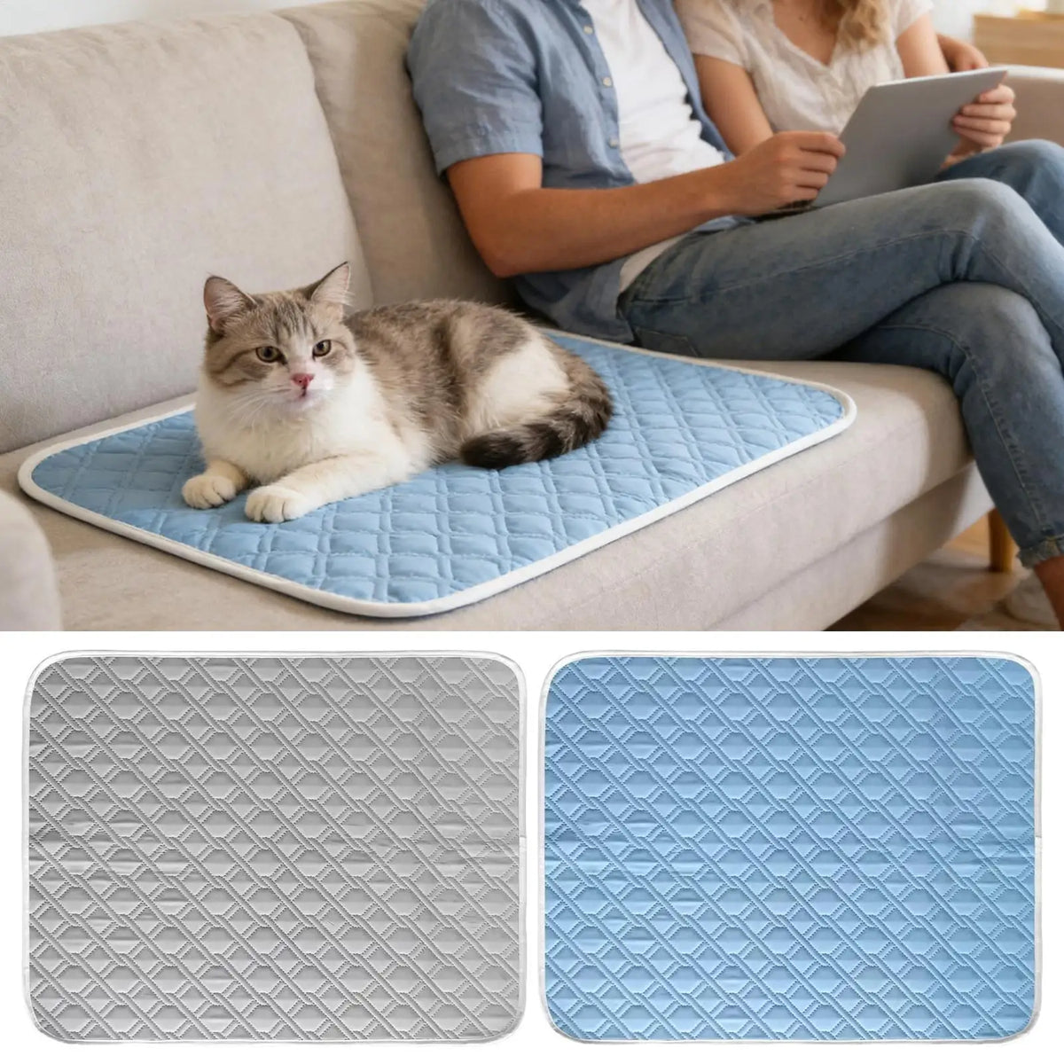 Pet Cooling Mat – Anti-Slip Washable Dog & Cat Cooling Pad Pet Cooling Mat Axl