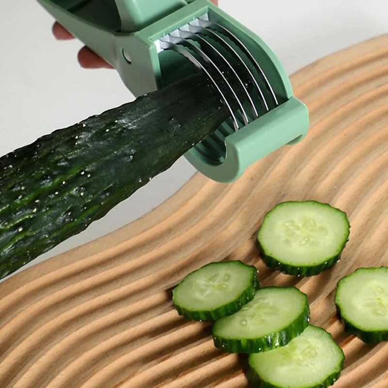 Stainless Steel Fruit & Vegetable Slicer | Manual Kitchen Tool Vegetable Slicer Axl