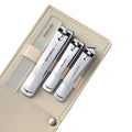 4-Piece Stainless Steel Nail Clipper Manicure Travel Kit Manicure Nail Kit Axl Silver
