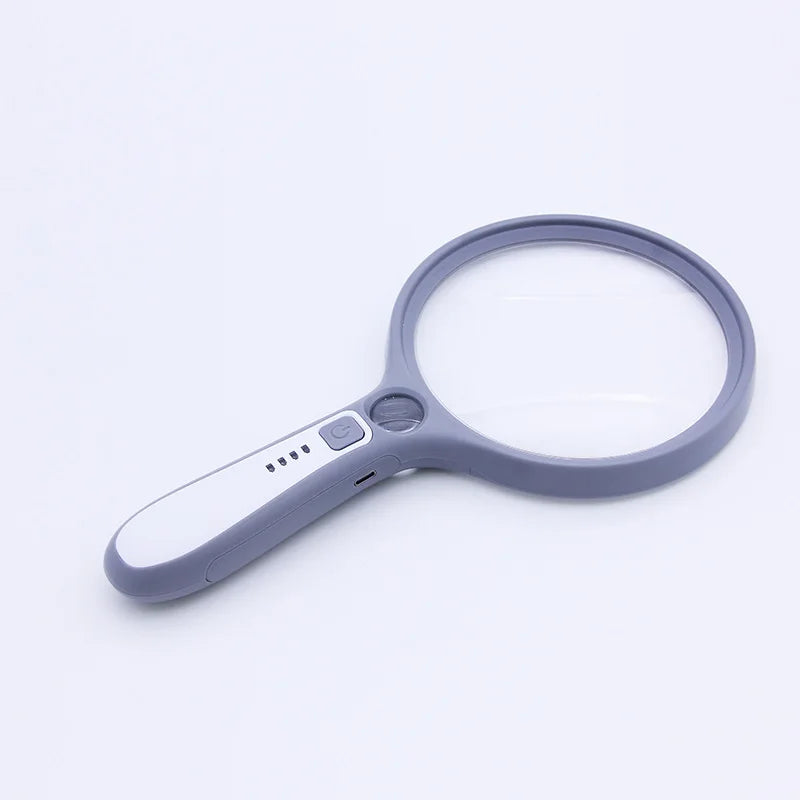10X LED Handheld Magnifier 130mm – Reading & Repair Lens LED Handheld Magnifier Axl