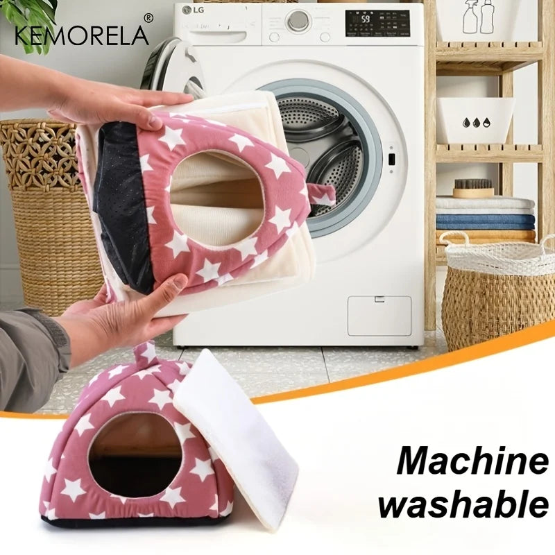 Washable Fleece Rabbit Hideout – Bunny & Guinea Pig Hut Small Animal Hideout Axl