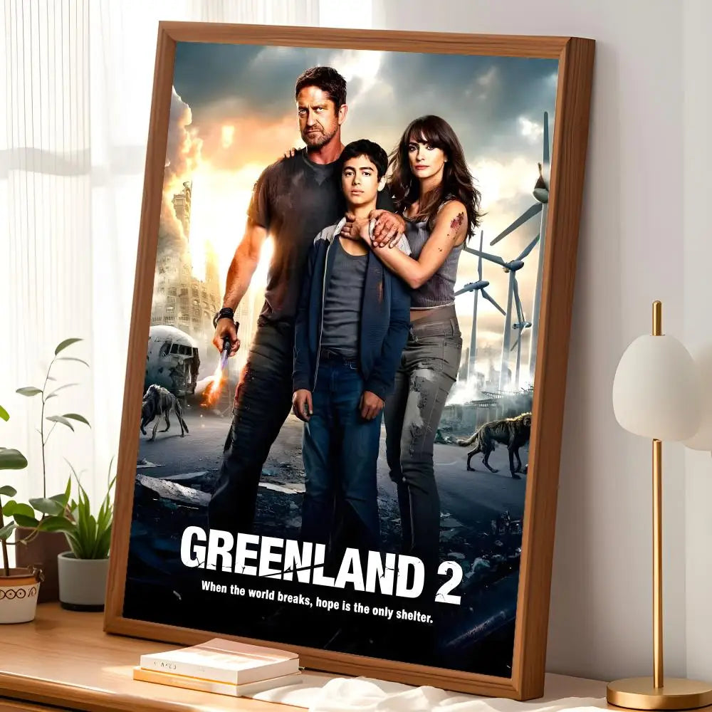 Greenland 2 Migration Movie Poster – Self-Stick HD PVC Wall Art Movie Wall Poster Axl