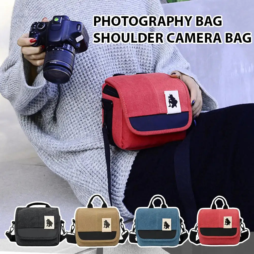 Canvas Camera Bag for Canon EOS DSLR & Mirrorless | 18-55mm Camera Shoulder Bag Axl