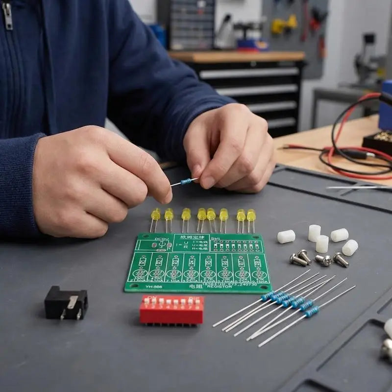 Soldering Practice DIY Kit – LED PCB Learning Board for Students Soldering Practice Kit Axl