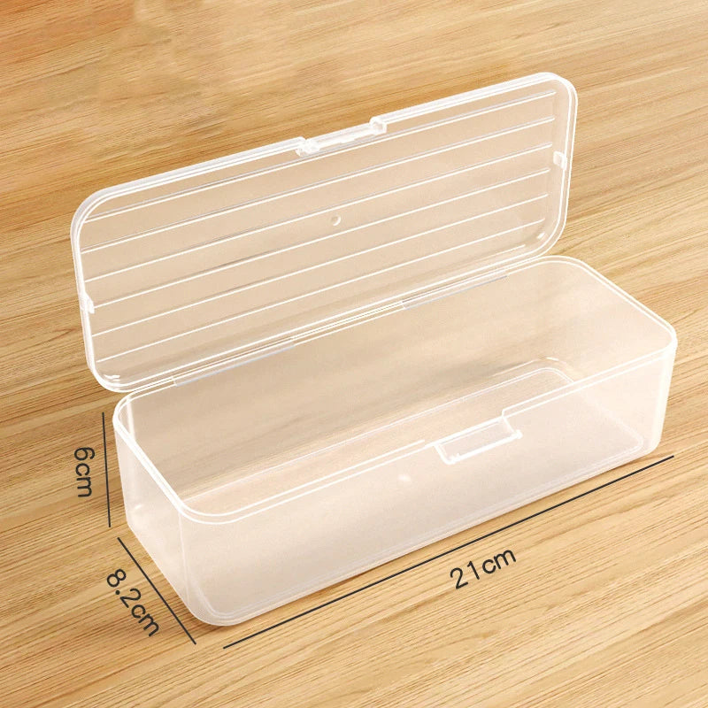 Transparent Makeup Brush Organizer – Large Capacity Storage Box Cosmetic Organizer Box Axl L Transparent