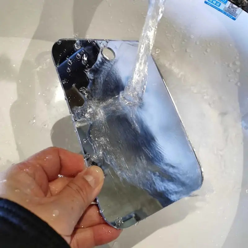 Fogless Shower Shaving Mirror – Portable Acrylic Travel Mirror Shower Shaving Mirror Axl