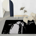 Michael Jackson Pop Icon Flannel Floor Mat – Non-Slip Rug Flannel Floor Mat Axl White4 120x160cm