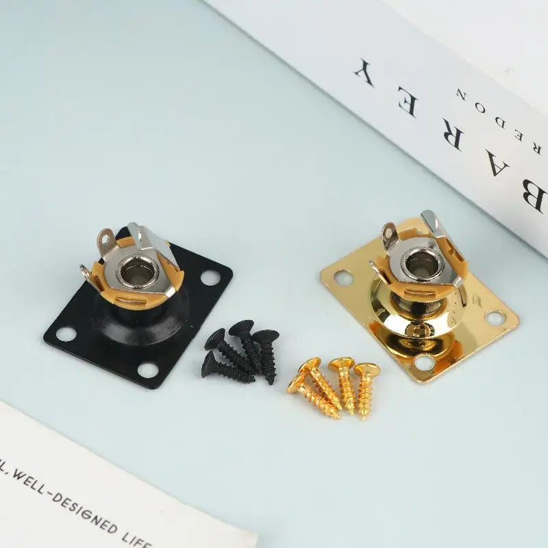 Electric Guitar Output Jack Plate – Square Metal Socket Guitar Jack Plate Axl