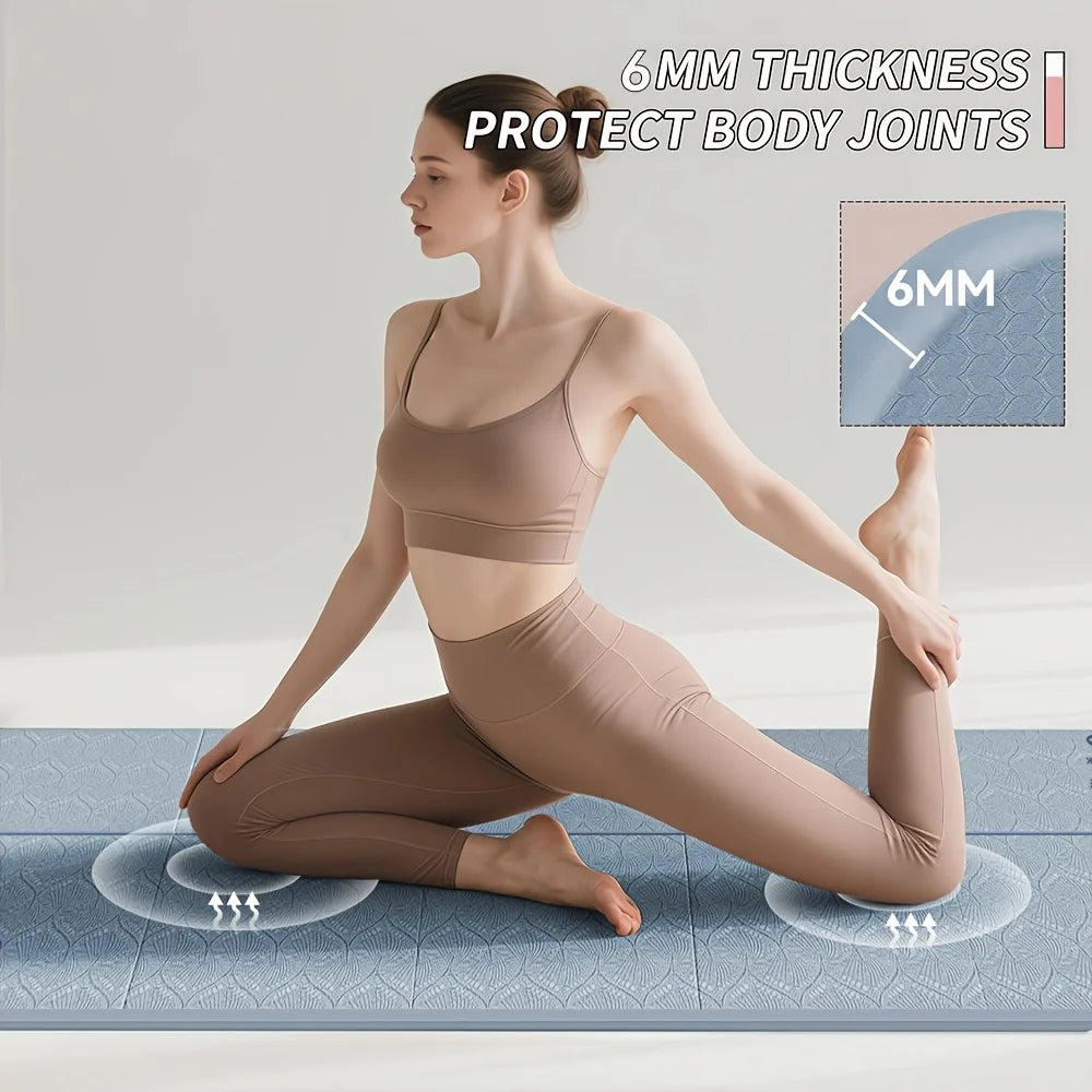 6mm Foldable TPE Yoga Mat – Non-Slip | Yoga & Pilates Foldable Yoga Mat Axl