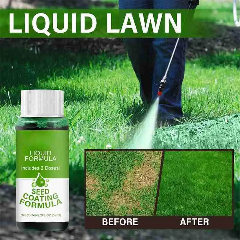 Hydro Mousse Liquid Lawn Seed Spray – Turf Growth Booster 59ml Liquid Lawn Spray Axl
