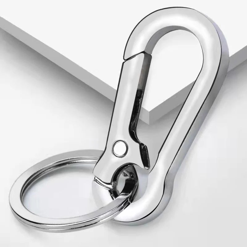 Stainless Steel Horseshoe Buckle Keychain – Men's Key Ring Keychain Key Ring Axl A1