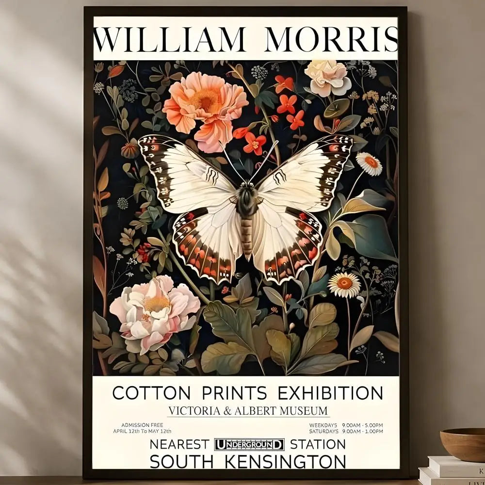 William Morris Self-Stick HD PVC Wall Art Poster | Waterproof