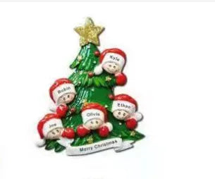 Reindeer Family Christmas Tree Ornament Pendant | 2–6 People