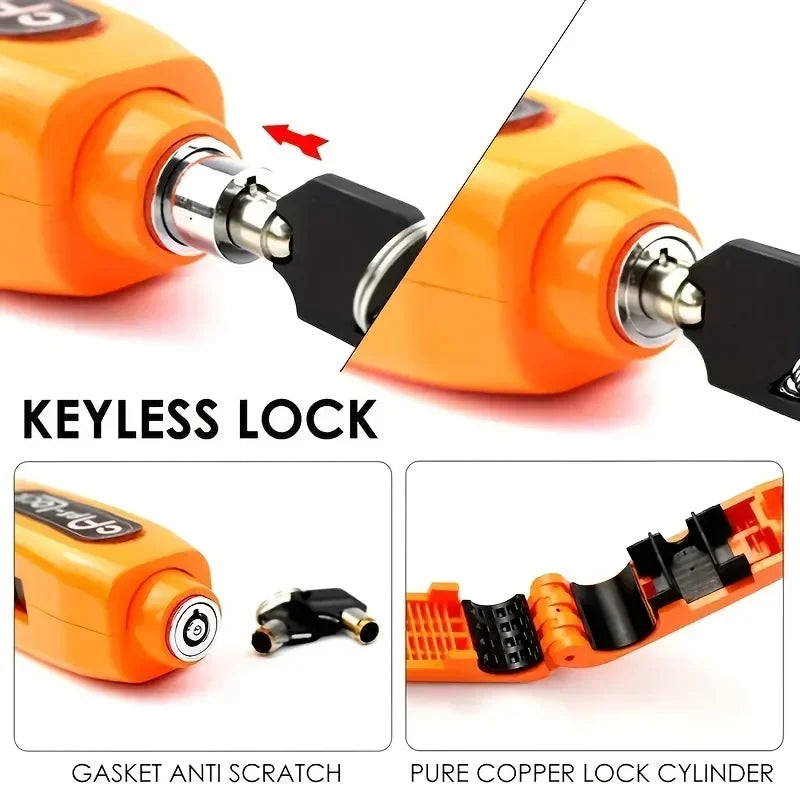 Mini Anti-Theft Handlebar Lock – Bike, Scooter & Motorcycle Handlebar Security Lock Axl