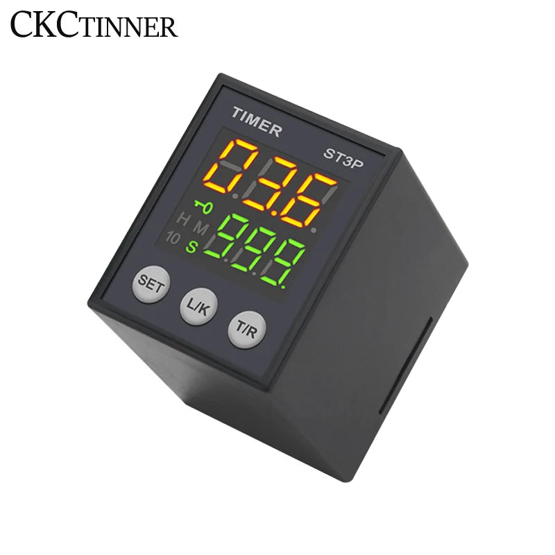 LCD Digital Programmable Time Relay ST3P 12V/24V/220V + Socket Programmable Time Relay Axl