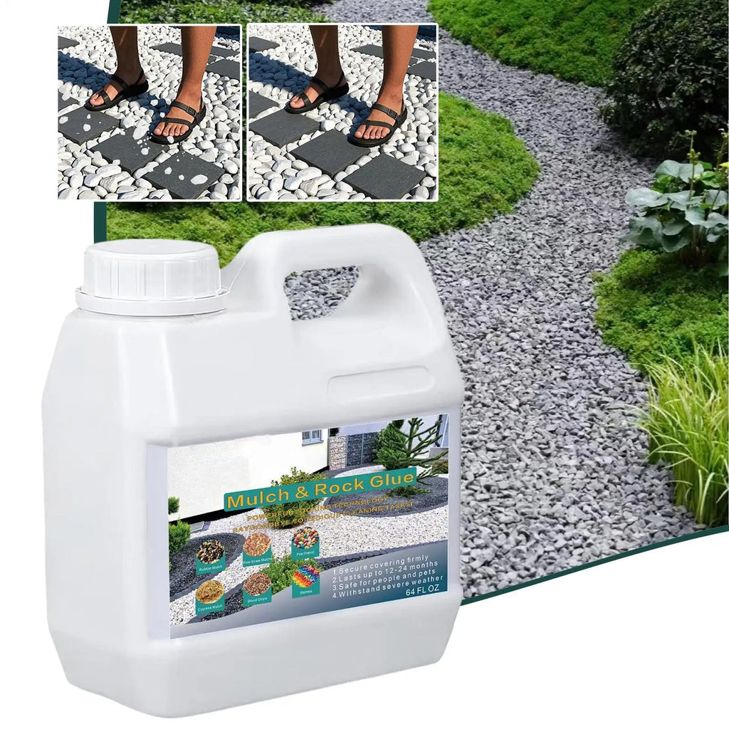 Clear Stone Glue – Quick-Dry Waterproof Landscape Gravel Adhesive Landscape Gravel Adhesive Axl