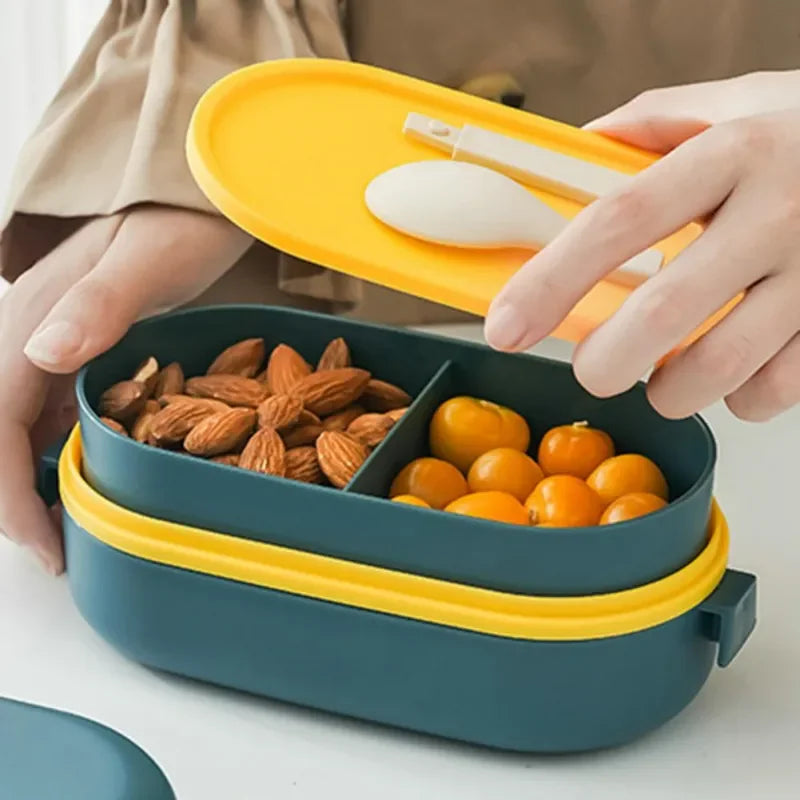 850ml Double-Layer Leak-Proof Bento Box | Microwavable Lunch Box Bento Lunch Box Axl
