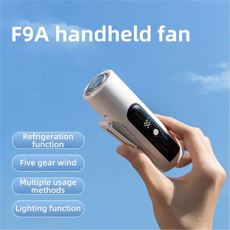 3-in-1 USB Rechargeable Neck Fan – 5-Speed Portable Pocket Fan Portable Neck Fan Axl