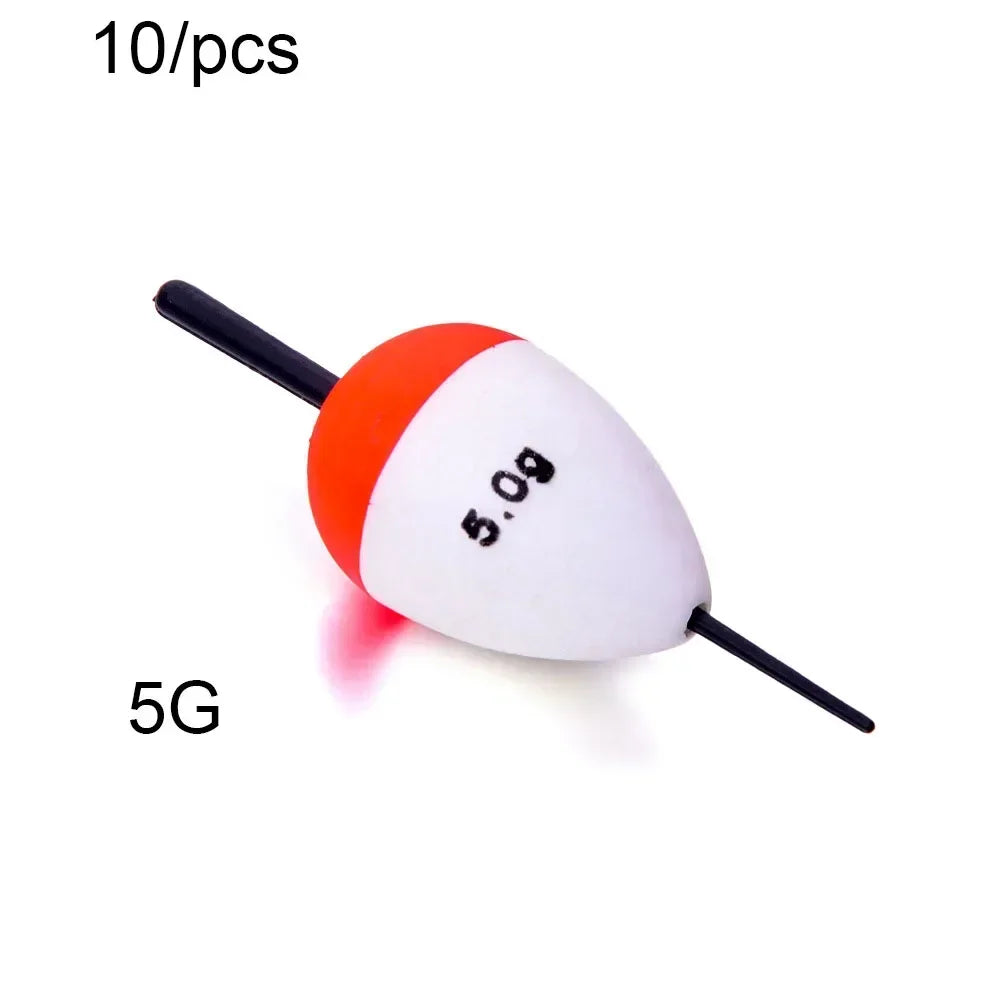10-Pack Foam Fishing Floats 1g–10g | Long Casting Buoy Set Fishing Floats Axl 10 Pcs 5G