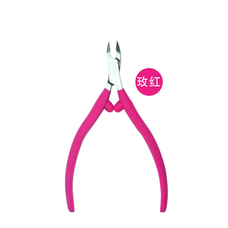 Stainless Steel Cuticle Scissors – Precision Nail Trimmer Cuticle Scissor Axl RED