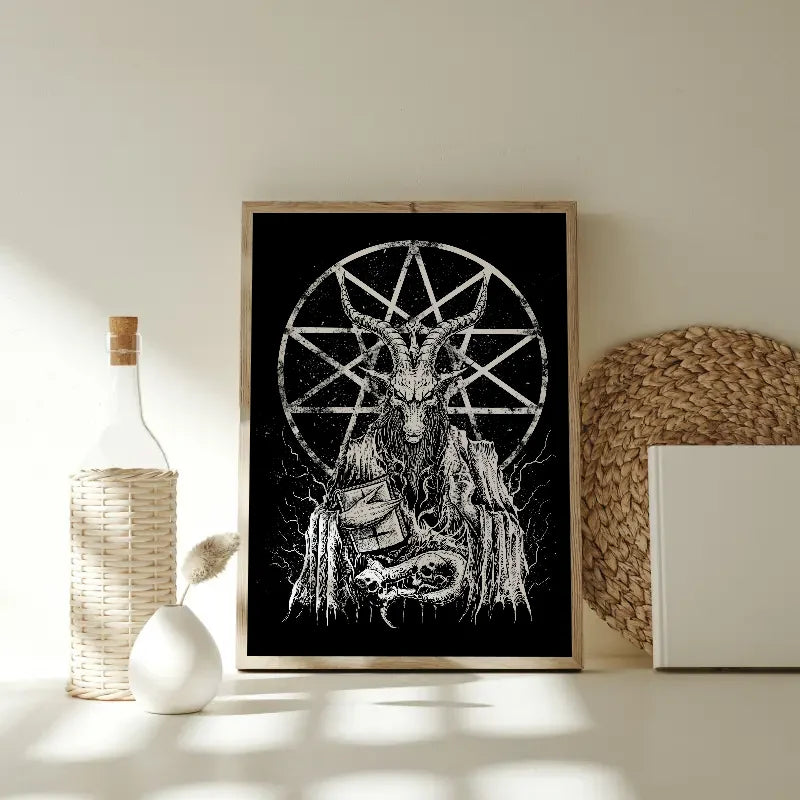 Gothic Satanic Wall Poster – Waterproof Self-Adhesive Art Sticker Wall Art Poster Axl