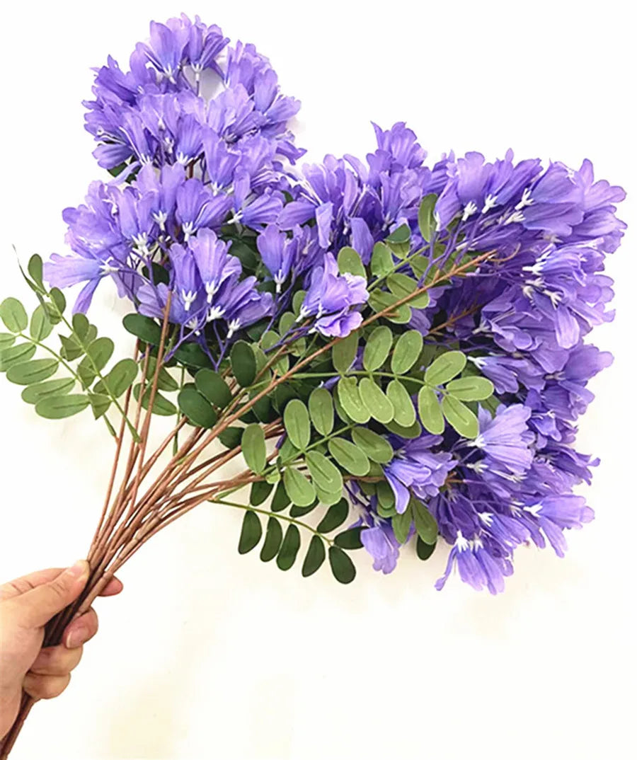 Silk Jacaranda Artificial Flower Branch – Syringa Stem 65cm Artificial Flower Stem Axl