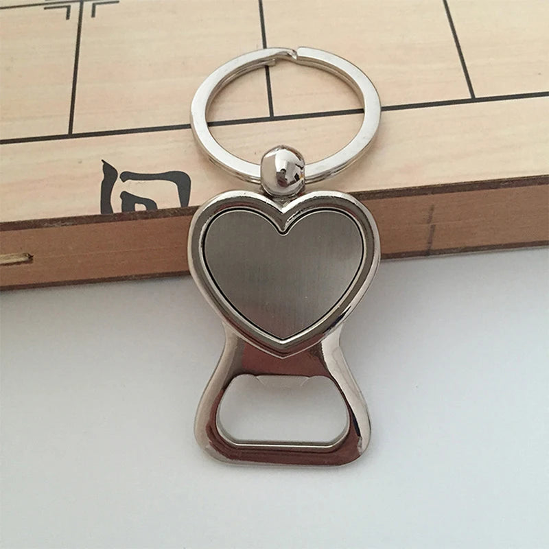 Heart Shaped Bottle Opener Keychain – Zinc Alloy Party Favor Bottle Opener Keychain Axl
