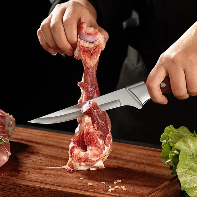 Stainless Steel Boning Knife with ABS Handle & Blade Cover Boning Knife Axl