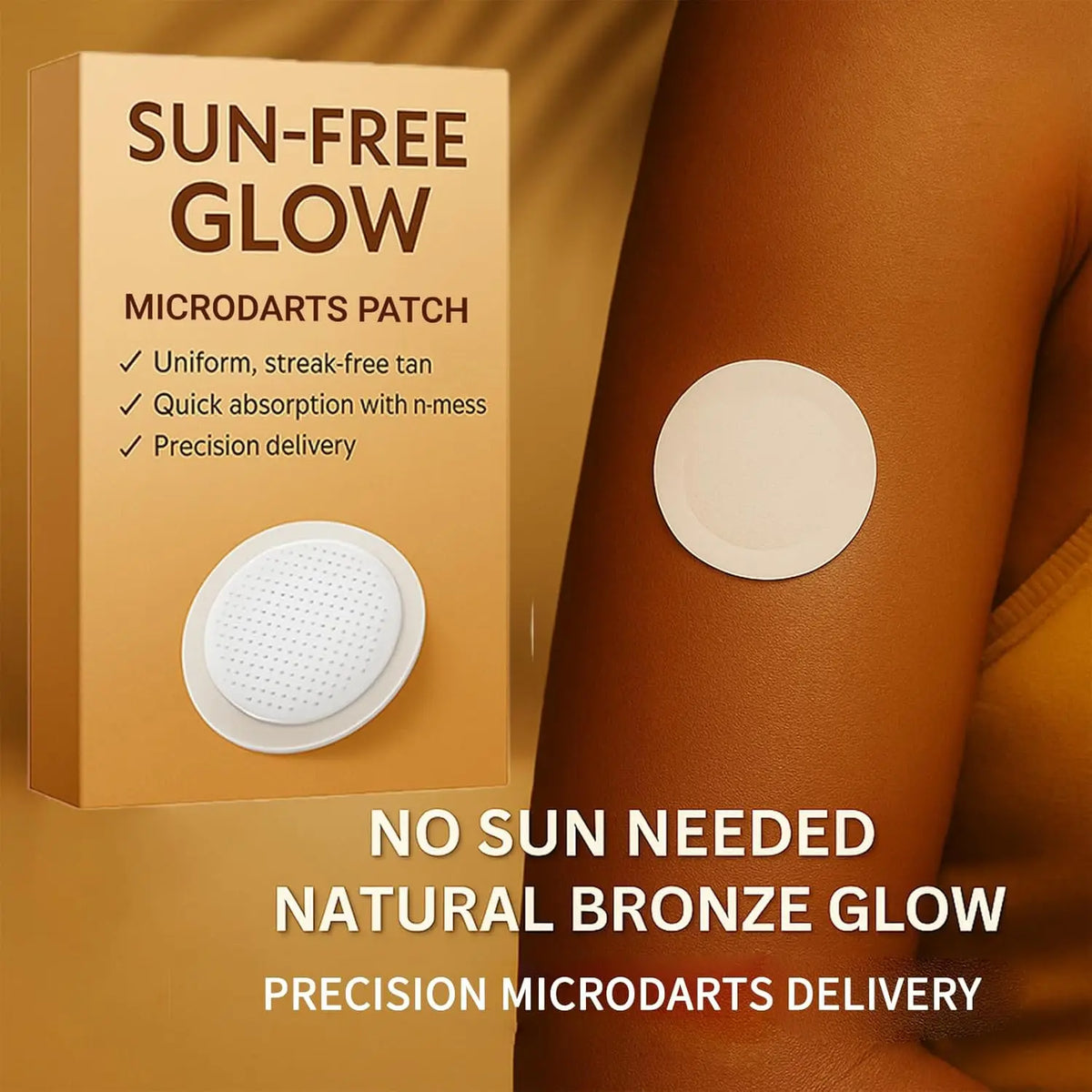 Sun Free Glow Microdart Tanning Patches – 10 Pcs for Women Self Tanning Patches Axl