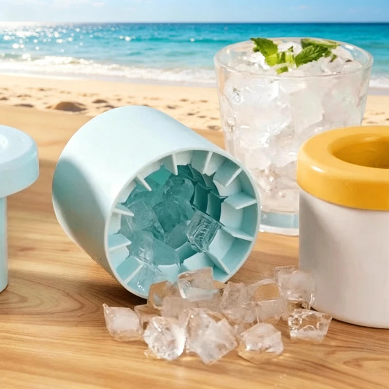 KEMORELA Silicone Round Ice Cube Mold – DIY Ice Maker Tool Silicone Ice Mold Axl