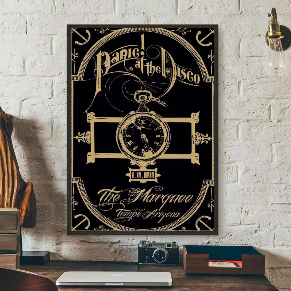 Panic At The Disco Poster Removable Wall Sticker Mural Decal Wall Poster Sticker Axl Black10 50X70cmNoframe