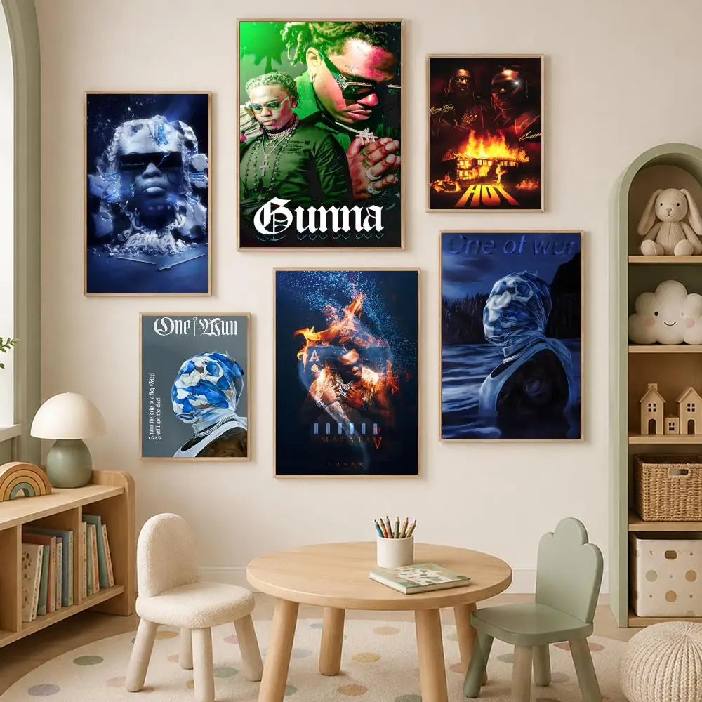 Gunna HD Self-Stick PVC Wall Art Poster – Waterproof Decor Wall Art Poster Axl