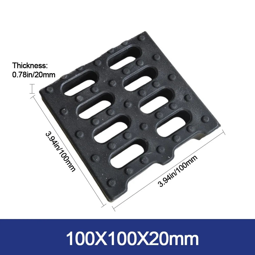 Resin Plastic Trench Drain Cover Grate – Garage, Driveway & Outdoor Drain Cover Grate Axl 100X100X20mm