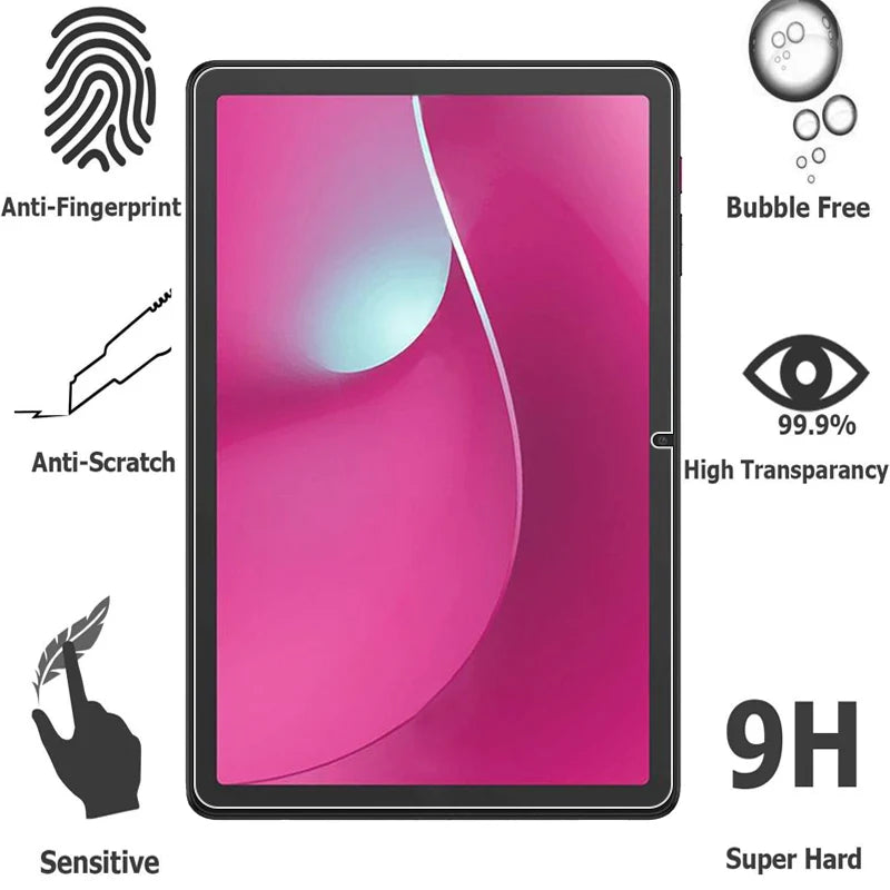 2-Pack Tempered Glass Screen Protector – T-Mobile Revvl Tab 2 Tablet Screen Protector Axl