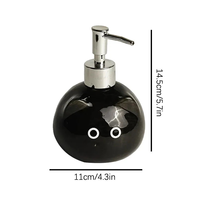 Ceramic Cat Soap Dispenser – Cute Press Pump Bottle Soap Dispenser Axl