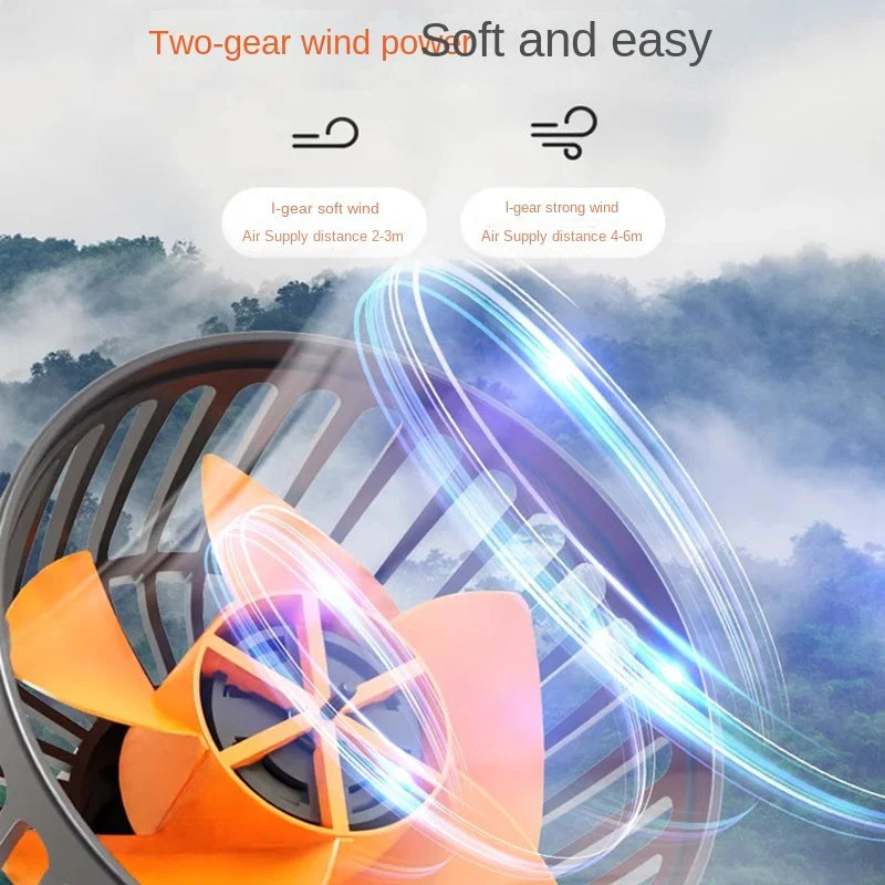 360° Dual Head Car Cooling Fan USB 5V 12V 24V Dashboard Fan Automotive Cooling Fan Axl
