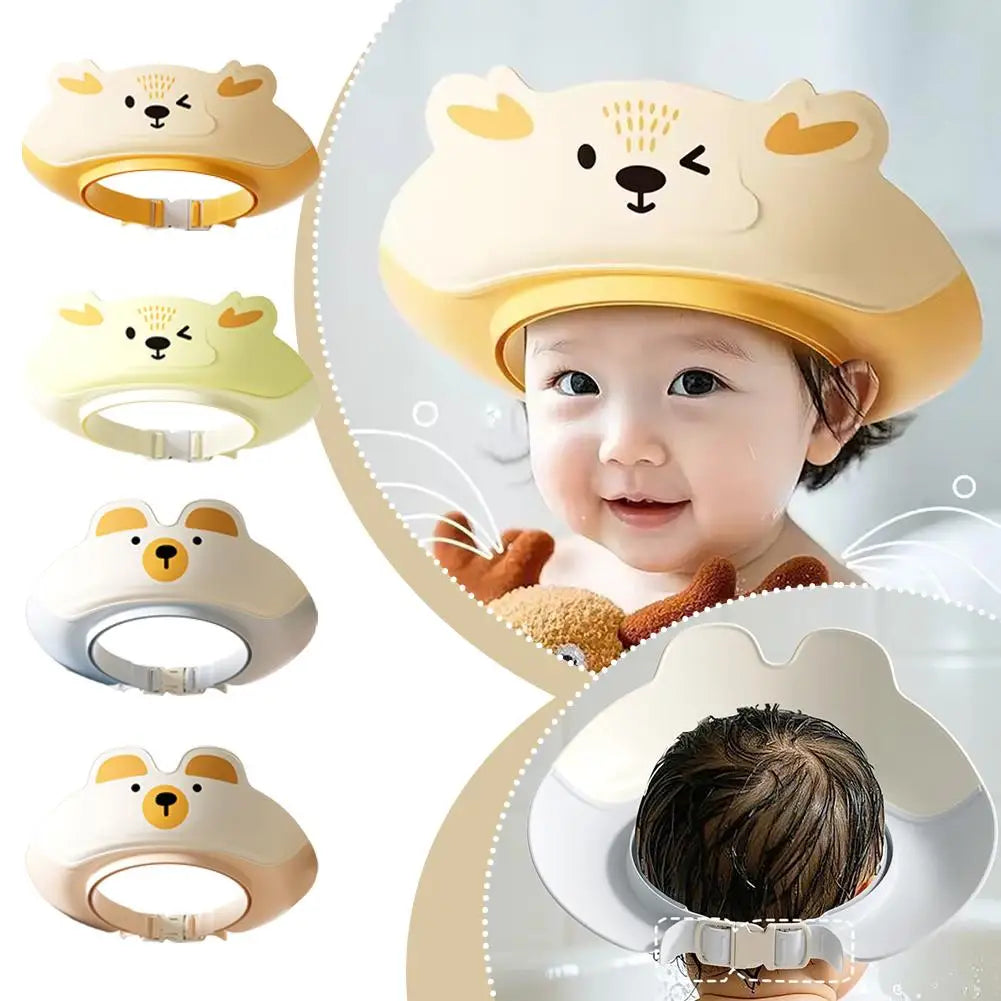 Dinosaur Baby Shampoo Cap – Adjustable Kids Shower Hat Baby Bath Cap Axl