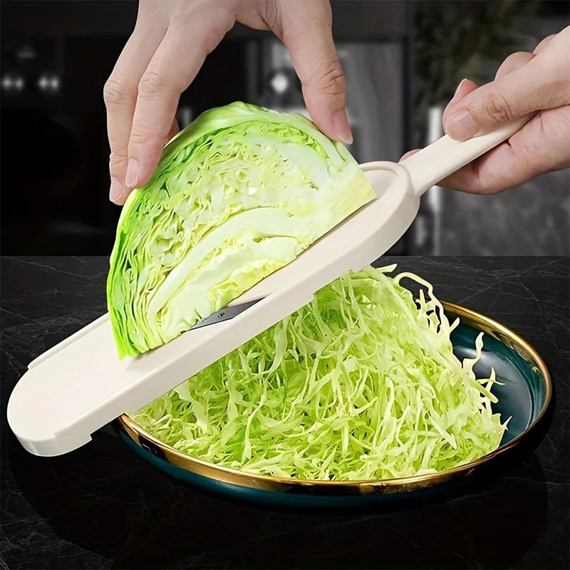 Handheld Mandoline Slicer – Stainless Steel V-Blade & Brush Mandoline Slicer Axl