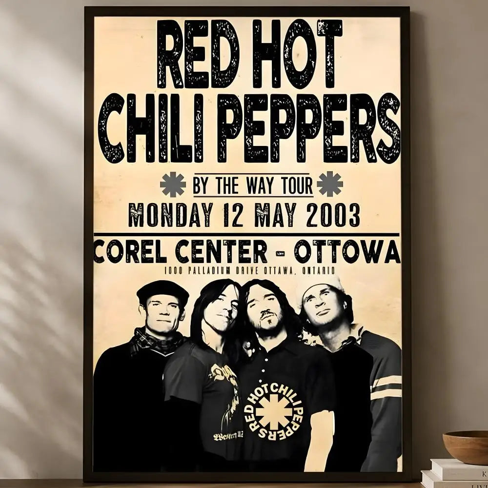 Red Hot Chili Peppers Wall Poster – Self-Stick HD PVC Decor Wall Art Poster Axl White11 40X50cmNoframe