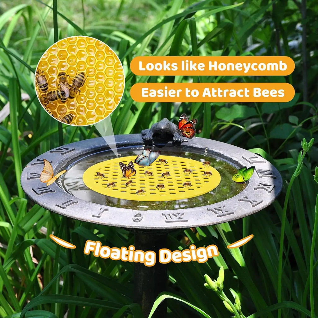 Floating Bee Island Waterer – Honeycomb EVA Drinking Tray Bee Waterer Tray Axl