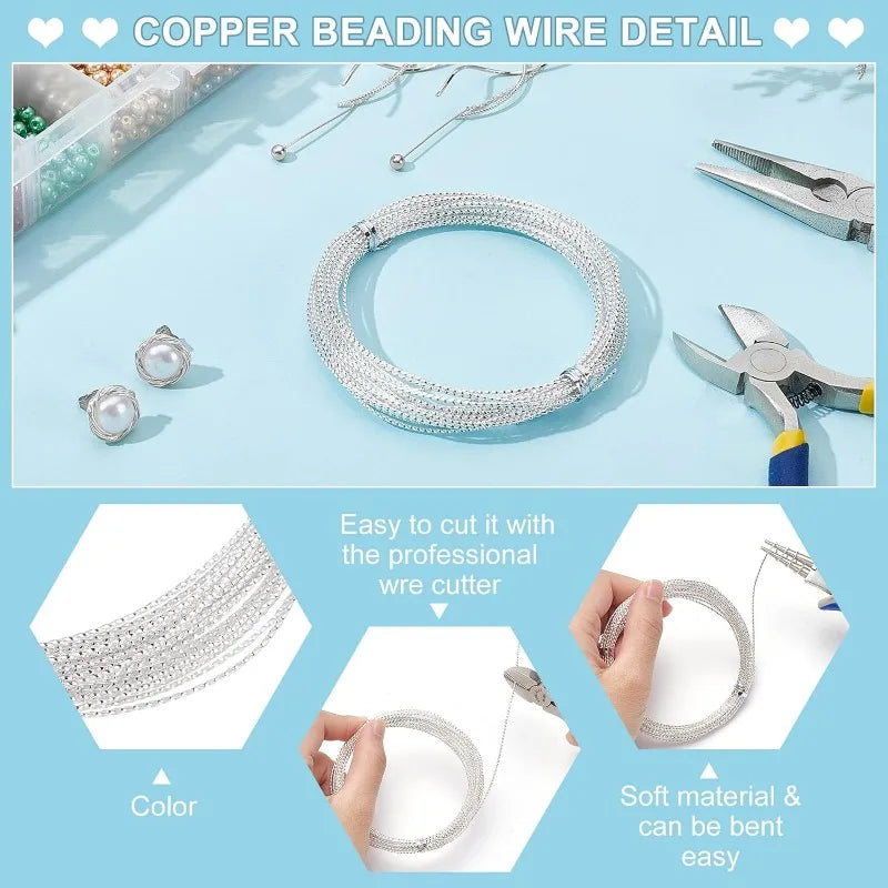 20 Gauge Silver Brass Twist Wire – 20ft Jewelry Beading Craft Jewelry Craft Wire Axl