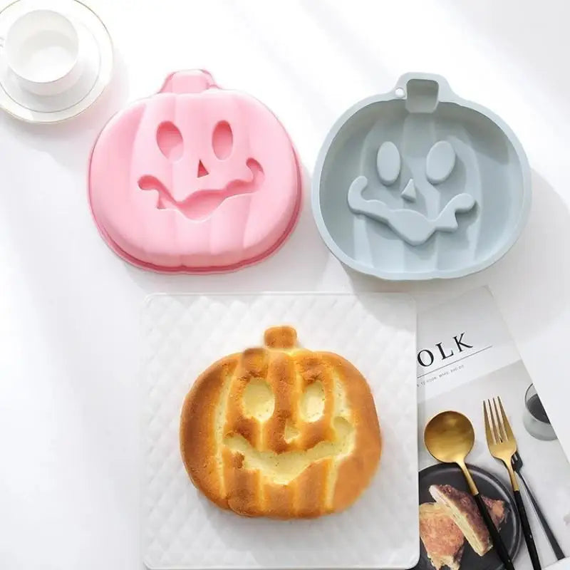 8-Inch Halloween Pumpkin Silicone Cake Mold | Mousse Baking Silicone Cake Mold Axl