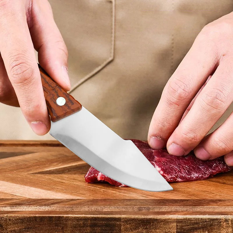 InLeung Hand Forged Boning Knife – Stainless Steel 10" Boning Kitchen Knife Axl