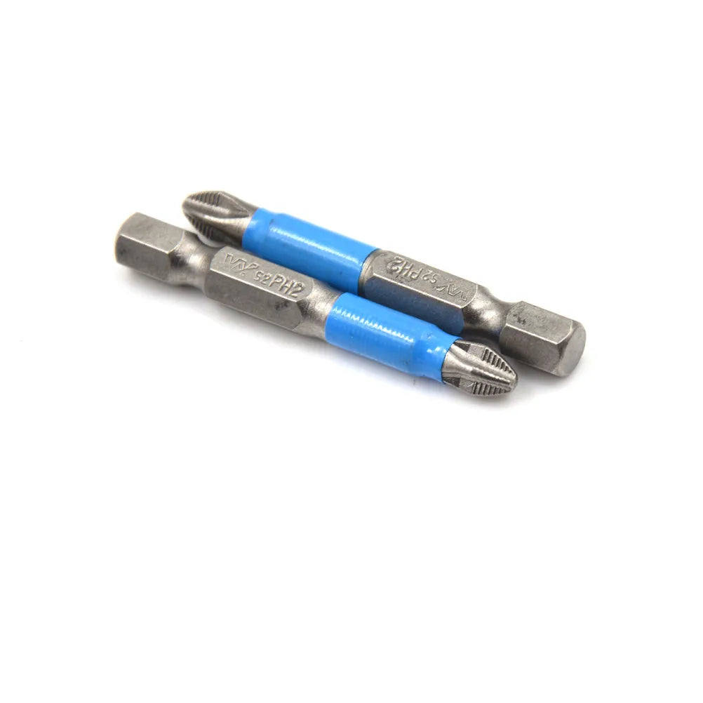 Magnetic PH2 Screwdriver Bit 1/4" Hex 50mm S2 Steel Long Reach Screwdriver Bit Axl