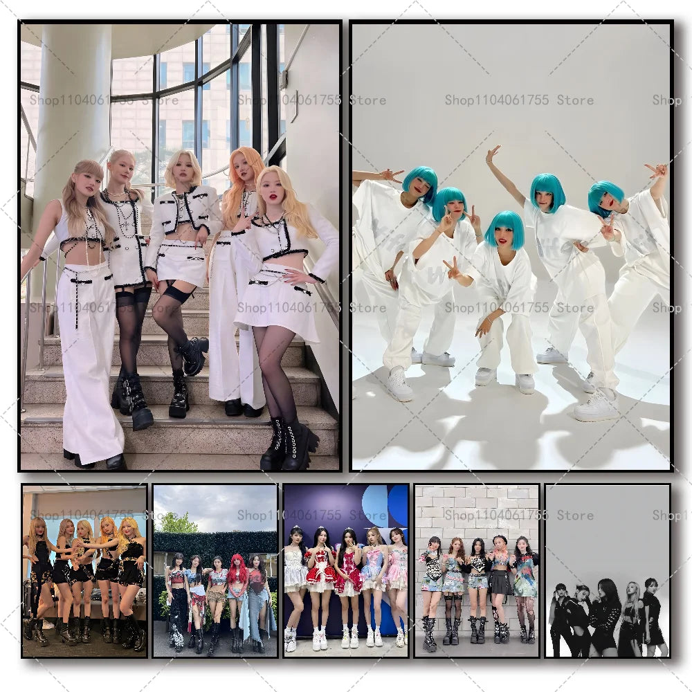 (G)I-DLE Kpop Poster – Waterproof Self-Adhesive Wall Sticker Wall Art Poster Axl