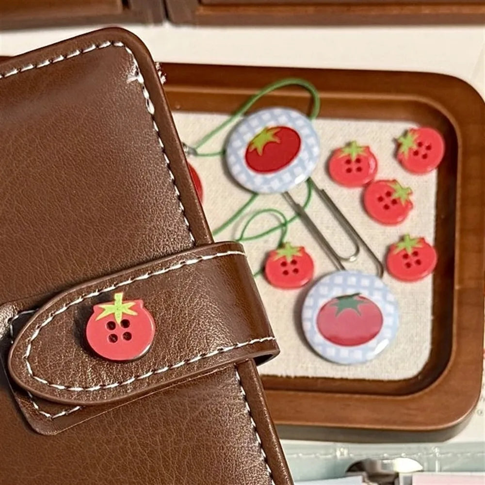 20 Pcs Cartoon Tomato Plastic Buttons for Kids Clothing & Sewing Sewing Buttons Axl