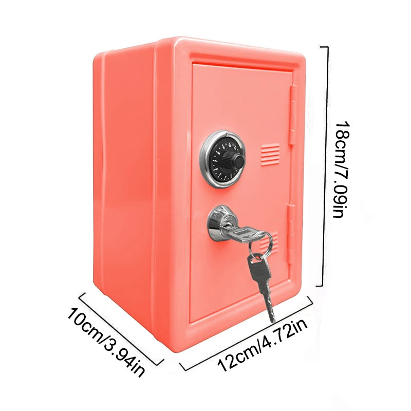 Kids Safe Piggy Bank – Metal Money Box with Lock & Key Kids Piggy Bank Axl H