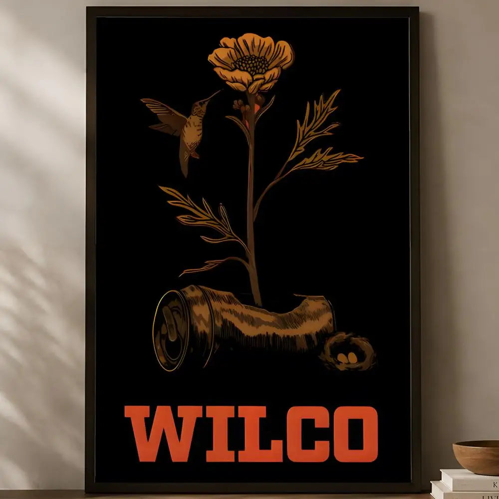 Wilco Band Self-Stick HD PVC Wall Poster | Waterproof Decor Wall Art Poster Axl White01 60X90cmNoframe